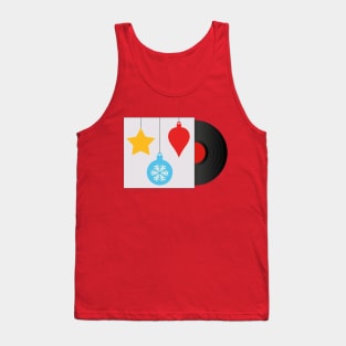 Xmas Vinyl Music | Christmas Ornament Tank Top